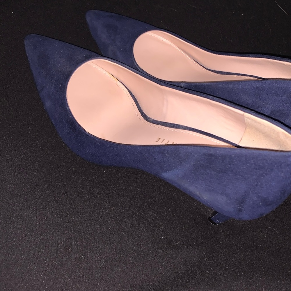 Navy blue high heels